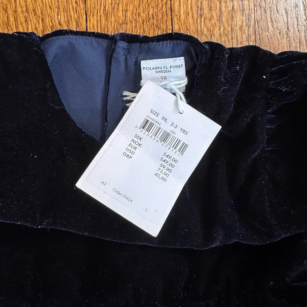 Polarn o Pyret sparkle velvet dress